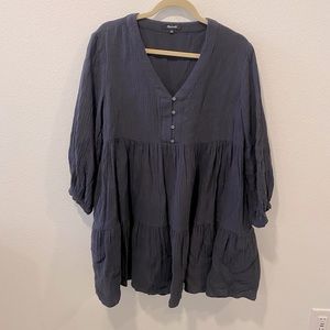 Madewell Lightspun Collette Mini Dress with Pockets